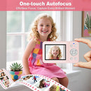 Digital Camera, 4K 64MP, 18X Zoom, Point and Shoot Digital Camera with 64GB TF Card & 2 Batteries, Portable Rechargeable Small Camera for Kids Teens Adult, Pink by TinyTreasures Baby Boutique