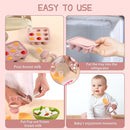 WAJIAYON Baby Breastmilk Popsicle Molds & Baby Fruit Feeder (4 Pack), Infant Food Freezer Tray Storage Containers, Silicone Teething Pacifier Feeder and Teether for Babies（Pink&Purple） by TinyTreasures Baby Boutique