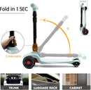 LOL-FUN Toddler Scooter for Kids Ages 3-12 Years Old Boy Girl with 3 Wheel LED Lights, Extra-Wide Childrens Foldable Kick Scooter Kids Ages 3-5 with 4 Adjustable Height and Lean-to-Steer by TinyTreasures Baby Boutique