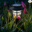 2 Pack Solar Pathway Lights Outdoor - Bright Solar Powered Garden Lights with Warm White LED, Auto On/Off Waterproof Path Lights Decorative, Landscape Lighting for Yard Patio Walkway Driveway by GreenHaven Gardens