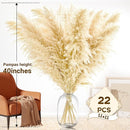 40" 22PCS Dried Pampas Grass Decor Tall,Large Natural Beige pompas Grass Tall Pampas Grass for Floor Vase,Wedding,Party,Farmhouse,Boho Home Decor,and Creating a Bohemian Ambiance by CozyNest Decor