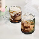 Cute Sloth 2PC Airtight Transparent Plastic Storage Jar Food Storage Container Plastic for Food Herbs Tea etc with Storage Lid easy to use and clean With lid Easy To Use by CozyNest Decor