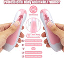 Baby Nail Trimmer Electric-12 in 1 Baby Nail Clippers Safe Baby Nail File Kit with a Nail Clipper, Scissor, Tweezers, and Nail Files by TinyTreasures Baby Boutique