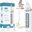 Nasal Aspirator for Baby, Electric Nose Sucker for Baby & Toddler, Congestion Relief with 3 Levels Suction,Soothing Light & Nursery Rhymes by TinyTreasures Baby Boutique