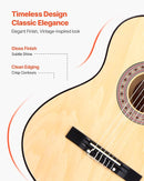 VEVOR Acoustic Guitar, Classical Guitar Starter Kit for Beginners, with Nylon Strings, Basswood Guitar, for Kids Adults Girls Boys Students by TinyTreasures Baby Boutique