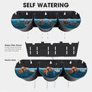 Worth Garden Upgraded 12 Sets (36-Pocket) Self Watering Stackable Vertical Planters - Wall Mounted Plastic Plant Grow Pots fr Strawberries Flowers Herbs - Indoor Outdoor Green Wall Decoration (Black) by CozyNest Decor