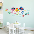 RoomMates RMK5112GM Baby Shark Peel and Stick Giant Wall Decals with Alphabet by TinyTreasures Baby Boutique