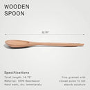 Made In Cookware - Wooden Spoon - Handcrafted for Thorough Mixing and Gentle Cookware Care - Crafted in Hungary by CozyNest Decor