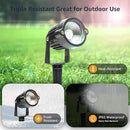 S SMIFUL Halloween Spot Lights Outdoor, RGB 5W 120V Waterproof Outdoor Spot Lights Remote Control Landscape Lighting Yard Uplights for Lawn, Yard, Trees, Garden, 6 FT Cord, US Plug, 2 Packs by GreenHaven Gardens