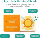 Binibi Spanish Musical Book for Toddlers Sol Solecito & Other Nursery Rhymes | Spanish Learning for Kids | Bilingual Children's Sound Book | Libro en español para bebés by TinyTreasures Baby Boutique