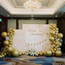 140pcs Metallic Gold Round Balloons Different Sizes 18 12 10 5 Inch Latex Balloons for Arch Decoration Party Balloon Kit for Graduation Birthday Party Wedding Balloon Baby Shower Decoration by TinyTreasures Baby Boutique