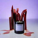Boy Smells Violet Ends Candle - 8.5 oz - Aromatic Candle for Home with Rhubarb, Violet and Smoked Papyrus - Up to 50-Hour Burn - Cotton Wick by CozyNest Decor