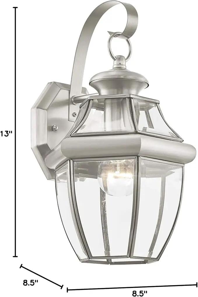 Livex Lighting 2151-03 Outdoor Lighting, 13" x 8.5" x 8.5", White, photo 2 of 10