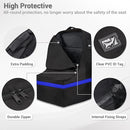 Car Seat Travel Bag - Padded, Comfortable, Durable, Roomy Gate Check Carseat Cover Backpack Fits 3-in-1，Convertible, Booster & Infant Car Seats for Airplane, Airport, Blue by TinyTreasures Baby Boutique