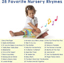 LEARNING BUGS Fun Favorite Nursery Rhymes – Sing Along with 28 Nursery Rhymes, Musical Books for Toddlers, 28-Button Music Book, Musical Toys for Toddlers 1-3 by TinyTreasures Baby Boutique