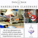 Stella Baic Hand-Blown Glass Apothecary Jar with Lid, Minimalist Style, Decorative Jar, Clear Glass Candy Jar, Height: 12.6", Diameter: 6.5 by CozyNest Decor