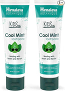 Himalaya Botanique Kids Toothpaste, Herbal, Cool Mint Flavor, Fights Plaque, Fluoride & SLS Free, Gentle, No Artificial Colors, Gluten & Cruelty Free, Vegan, Foaming, 4 Oz, 2 Pack by CozyNest Decor