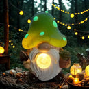 Solar Mushroom Gnomes Garden Statues Outdoor Decor with Night Glow,Cute Fairy Garden Statues for Yard,Pathway,Lawn Art Ornamen,Spring,Easter,Birthday Christmas Women Mom Gift Idea by CozyNest Decor