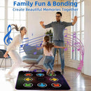 SUNLIN Light Up Dance Mat for Boys Girls Ages 3 4 5 6 7 8, Fun Toy Gift w/ 9 Light Up Keys & Bluetooth, Interactive Music Pad w/ 4 Game Modes & Adjustable Volume, Birthday Gift for Kids 3-12 by TinyTreasures Baby Boutique