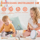 Baby Musical Instruments Set - Montessori Wooden 18 Month Old Baby Musical Toys, Toddler Percussion Instruments Xylophone Maracas Tambourine for Kids, 2 3 4 Year Old Baby Girls Boys Birthday Gifts by TinyTreasures Baby Boutique