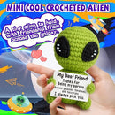 Christmas Unique Long Distance Friendship Gifts Cute Crochet Alien Plush Handmade My Person Fun Figures for Childhood Friends Besties Birthday by CozyNest Decor
