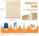 4Pcs Large Cotton Mesh Laundry Bags for Delicates,Breathable Mesh Garment Bag for Washing Machine,Travel Wash Bags with Zipper for Bras,Underwear,Socks,Clothes,Laundry Dorm Room Essentials(L) by TinyTreasures Baby Boutique