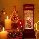 House & Garden Decoration,Christmas Lantern with 8 Pieces of Music,Sparkling Crystal Keep Circling Around The Snowman Families Music Box as a (Old Man) by CozyNest Decor