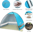 G4Free Large Pop up Beach Tent for 3-4 Person, UPF 50+ Automatic Sun Shelter Canopy Portable Outdoor Cabana Sun Umbrella by TinyTreasures Baby Boutique