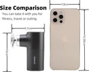 Mini Massage Gun Deep Tissue, Portable Hand Held Massager Gun with Heat, Portable Percussion Muscle Massager with 4 Massage Heads for for Dad, Office, Home, Athletes by CozyNest Decor