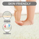 Ultra Soft Rug for Living Room, 4X6 Fluffy Shag Area Rug for Bedroom, Modern Shaggy Carpets Fuzzy Rug for Teens Dorm Nursery Home Decor Aesthetic, Upgrade Anti-Skid Durable, Cream White by TinyTreasures Baby Boutique
