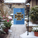 Alpha Tau Omega Licensed Flag Garden 12x19 inches Flag Banner Yard Decor Outdoor Decoration (Alpha Tau Omega