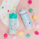Zak Designs Harmony Gabby's Dollhouse Kid Water Bottle for Travel, 14oz Recycled Stainless Steel, Leak-Proof When Closed and Vacuum Insulated (Pandy Paws, Cakey Cat, Mercat, Kitty Fairy) by TinyTreasures Baby Boutique