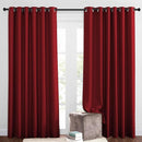 NICETOWN Blackout Patio Curtains for Windows 84 inch Length - Solid Thermal Insulated Grommet Light Reducing Panels Window Treatment for Living Room (Burgundy Red, 2 Panels = 160" Wide) by TinyTreasures Baby Boutique