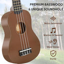 POMAIKAI Soprano Wood Ukulele Starter Ukelele Hawaii Guitar 21 Inch for Beginners and Students(Brown) by TinyTreasures Baby Boutique