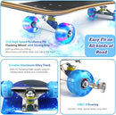 Easy_Way Complete Skateboards- Standard Skateboards for Beginners Kids Boys Girls Teenager- 31''x 8''Canadian Maple Cruiser Pro Skate Board, Skateboards by TinyTreasures Baby Boutique