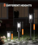 4 Pack Solar Pathway Lights Outdoor, Modern Super Brightness LED Path IP65 Waterproof Garden Lights Solar Powered Landscape Lighting for Outside Yard Garden Driveway Walkway by CozyNest Decor