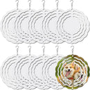 10 pcs Sublimation Wind Spinner Blanks 3 Inch Round 3D Aluminum Sublimation Blanks Wind Spinners Bulk Hanging Wind Spinners DIY Crafts Sublimation Ornaments by GreenHaven Gardens