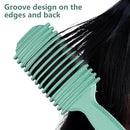 Curl Defining Brush, Curly Hair Brush, Slick Back Hair Brush, For Combing and Shaping Curls in All Hairstyles to Reduce Pulling (Green) by TinyTreasures Baby Boutique