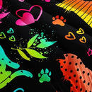 Kawaii Cat Animal Comforter 3Pcs Full Lovely Pet Cat Bedding Set for Kid Teen Girl Boy Adult Room Decor Cartoon Kitten Paw Heart Bamboo Leaf Pattern Quilt with 1 Comforter and 2 Pillowcases by CozyNest Decor