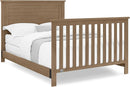 Delta Children Simmons Kids Caden 6-in-1 Convertible Crib with Trundle Drawer, Greenguard Gold Certified, Aged Oak by TinyTreasures Baby Boutique