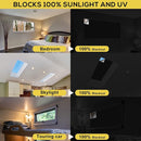 Portable Blackout Shades (157" x 57") Travel Window Blackout Curtains, 100% Blackout Material Temporary Blackout Blinds for Baby Nursery, Bedroom, Dorm Room, or Travel Use by TinyTreasures Baby Boutique