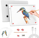 Zocelight A4 Light Box for tracing,Ultra-Thin Magnetic led Light pad for Diamond Painting,3 Level dimming Copy Board for Drawing,Sketching,Tattoo,Light Board for Artists,X-ray Viewing,Weeding Vinyl by TinyTreasures Baby Boutique