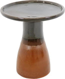Sunnydaze 21" H Ceramic Bird Bath for Outside - Hand-Painted Outdoor Bird Bath Bowl, UV/Frost-Resistant Finish - Dusty Rose - Classic Pedestal by GreenHaven Gardens