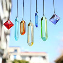 HDCRYSTALGIFTS 7pcs Prisms Crystal Suncatchers for Windows Hanging Rainbow Maker Sun Catchers with Crystals Indoor Outdoor Home Garden Decor by GreenHaven Gardens