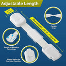Child Safety Strap Locks (10 Pack) Baby Locks for Cabinets and Drawers, Toilet, Fridge & More. 3M Adhesive Pads. Easy Installation, No Drilling Required, White by TinyTreasures Baby Boutique