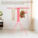 Clothes Drying Rack Foldable & Collapsible Drying Racks with 4-Leg Octopus Design, Large Capacity Space Saving Indoor Drying Rack for Bedroom,Balcony,Laundry for Indoor/Outdoor Use（Pink） by CozyNest Decor