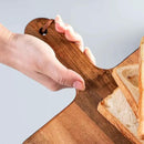 Acacia Wood Cutting Board - Wooden Kitchen Cutting Board for Meat, Cheese, Bread,Vegetables &Fruits- Charcuterie Board Cheese Serving Board with Handle (15.3"x10.2") by CozyNest Decor