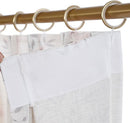 Pink Floral Pinch Pleated Linen Curtains - 2 Panels of Privacy Light-Filtering Printed Curtains Suitable for Dining Rooms and Farmhouses.52 Inches Wide by 92 Inches Long by CozyNest Decor