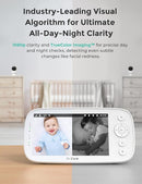 NovaView Video Baby Monitor with 2 Cameras - 5” 1080P HD Screen, Ultra-Low Radiation, 5000mAh Battery, Night Vision, Real-Time/VOX, 2X/4X Zoom, Pan & Tilt, 1000ft Range, 2-Way Audio, No WiFi by TinyTreasures Baby Boutique