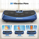 MERACH Vibration Plate Exercise Machine, 3D & 4D Vibration Plate with 2 Tension Ropes LED Display, Whole Body Vibration Platform for Women Men, Exercise Equipment for Home by CozyNest Decor